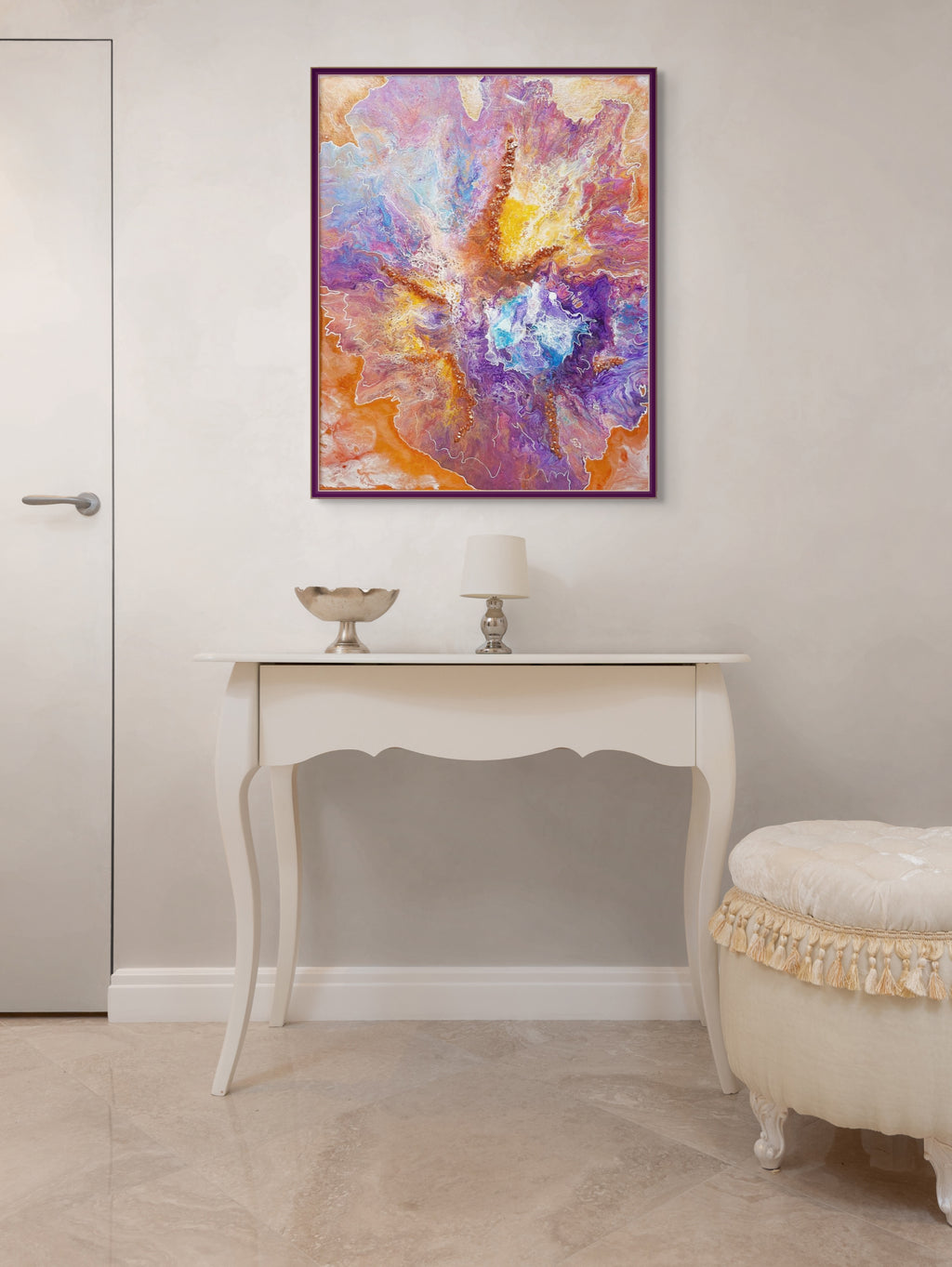 Kosmische Blüte -KUNSTDRUCK